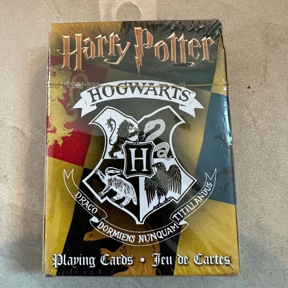 Harry Potter Playing Cards~ Hogwarts House themed playing cards NEW Never Opened